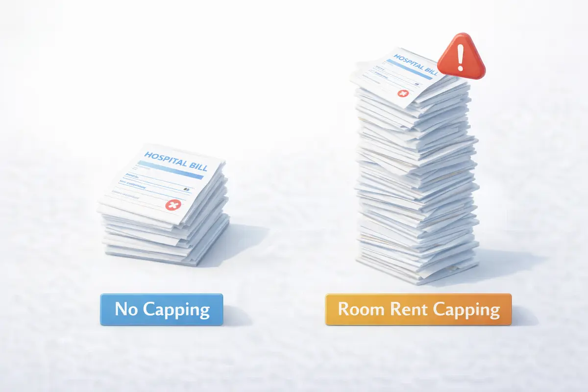 Impact of Room Rent Capping on Total Hospital Bill